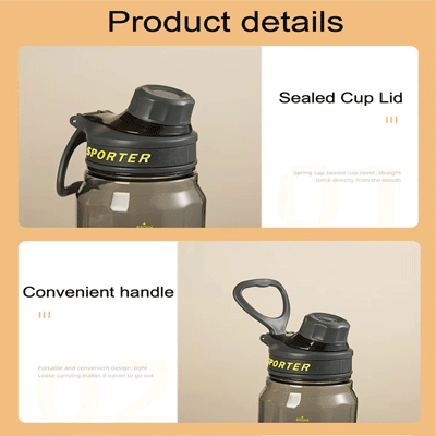 Leakproof drinks water bottle sturdy and durable water bottle for sports fitness gym cycling school and office