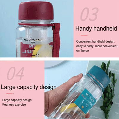 Lightweight drinking water bottle eco friendly leakproof plastic sports waterbottle for climbing hiking