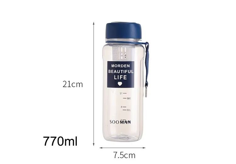 Lightweight drinking water bottle eco friendly leakproof plastic sports waterbottle for climbing hiking