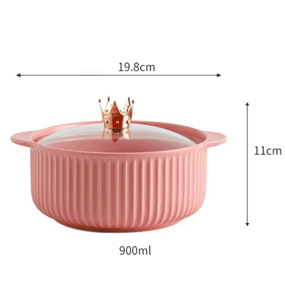 Custom Northern Europe green ceramic soup bowls microwave ceramic soup bowl with handle and lid