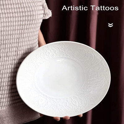 Nordic tableware deep serving dishes soup plates lace embossed ceramic deep bowls and plates