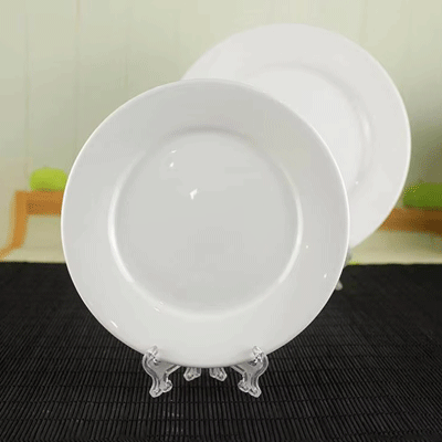 Wholesale factory shallow strengthen porcelain plate set