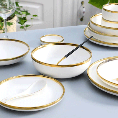 Nordic matte handmade white ceramic dinnerware porcelain vs ceramic porcelain dinnerware sets
