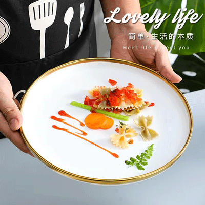 Nordic matte handmade white ceramic dinnerware porcelain vs ceramic porcelain dinnerware sets
