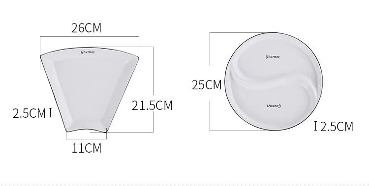 Creative fan-shaped underglaze bone china dinnerware sets handmade porcelain or ceramic dinnerware