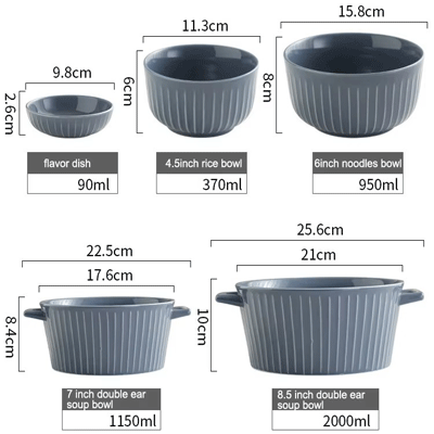 Netflix home scandinavian matte soup plate rice bowl spoon pot dining ceramic tableware set