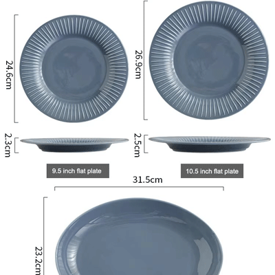 Netflix home scandinavian matte soup plate rice bowl spoon pot dining ceramic tableware set