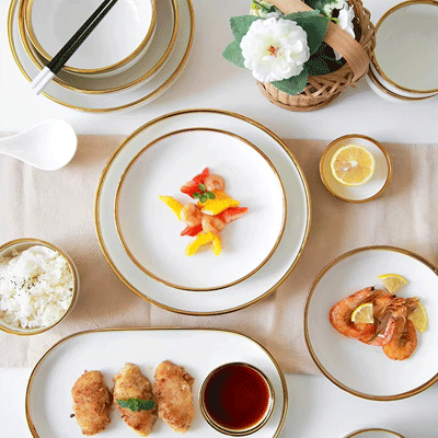 European style dinnerware set ceramic tableware dishes