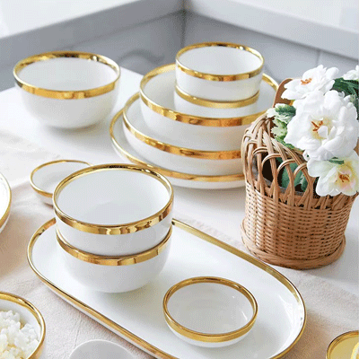 European style dinnerware set ceramic tableware dishes