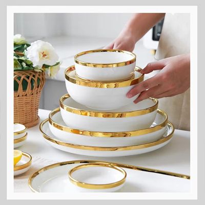 European style dinnerware set ceramic tableware dishes