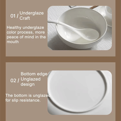Custom white tableware wedding gift embossed ceramic dinner set 46pcs porcelain dinnerware sets