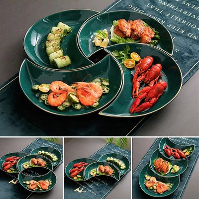 Peacock green glaze porcelain dinner plate sets 25 5 piece plate set ceramic dinner plate sets