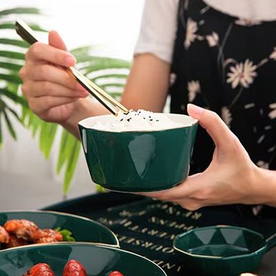 Peacock green glaze porcelain dinner plate sets 25 5 piece plate set ceramic dinner plate sets