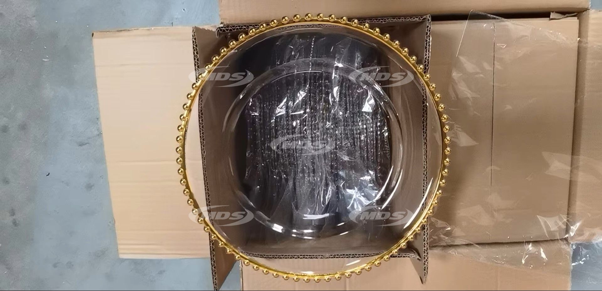 Wholesale High Quality Party Rose Gold Rim Plate Plastic Plates for Wedding