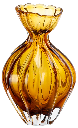 Cigarette Amber French Artistic Nordic Modern Small Waist Classic Handblown Glass Vase