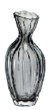 Cigarette Amber French Artistic Nordic Modern Small Waist Classic Handblown Glass Vase