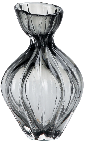 Cigarette Amber French Artistic Nordic Modern Small Waist Classic Handblown Glass Vase