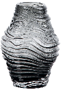 Custom Floral Irregular Mini Art Tabletop Glass Vases for Home Decor with Clear Texture