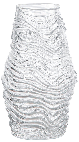 Custom Floral Irregular Mini Art Tabletop Glass Vases for Home Decor with Clear Texture