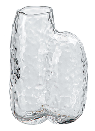 Grey Thick Crystal Tall Frosted Glass Vase Home Decoration Creative Design Cigarette Ash Texture