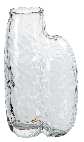 Grey Thick Crystal Tall Frosted Glass Vase Home Decoration Creative Design Cigarette Ash Texture