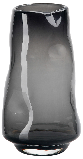 Colored Crystal Glass Vase Ornaments Folds Concave Convex Craft Premium Grey Hydroponic Tabletop Flower Vase