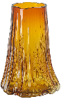 Home Decor High Quality Handmade Amber Cigarette Ash Color Glass Flower Vase