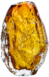 Professional Hand Blown Amber Glass Vase Irregular Textured Crystal Vase for Home Hotel Wedding Decor