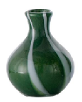 Custom Luxury Hand Blown Vertical Striped Colored Glass Vase Mini Tabletop Flower Vases for Wedding Centerpieces