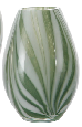 Hand Blown Green White Swirl Striped Amber Marbled Glass Vase Modern Luxury Hydroponic Decorative Vase For Home Living Room Tabletop Decoration