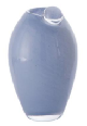 Artisan Hand Blown Candy Colored Solid Tone Oval Glass Vase Retro Unique Spherical Lip Design Hydroponic Vase For Household Decor