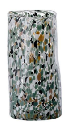 Hand Blown Multicolor Confetti Speckled Irregular Cylindrical Glass Vase Eco Friendly Modern Straight Body Hydroponic Vase