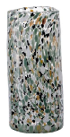 Hand Blown Multicolor Confetti Speckled Irregular Cylindrical Glass Vase Eco Friendly Modern Straight Body Hydroponic Vase