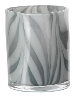 Modern Hand Blown Colorful Swirl Marbled Cylindrical Glass Vase Tabletop Flower Vase for Home Decor